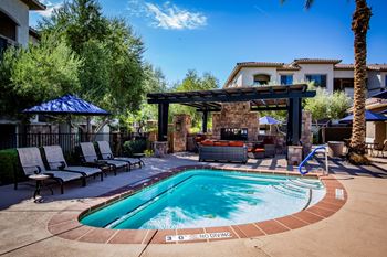 Centennial at 5th apartments relaxing hot tub spa with sundeck